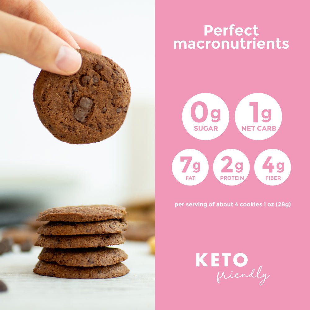 
                  
                    Load image into Gallery viewer, Keto Double Chocolate Cookies 3 Pack
                  
                