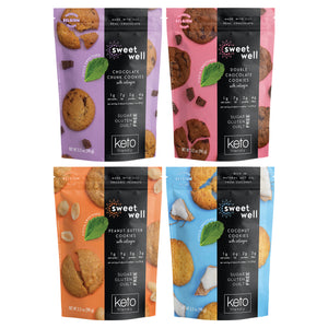 
                  
                    Load image into Gallery viewer, Keto Cookies Variety 4 Pack
                  
                