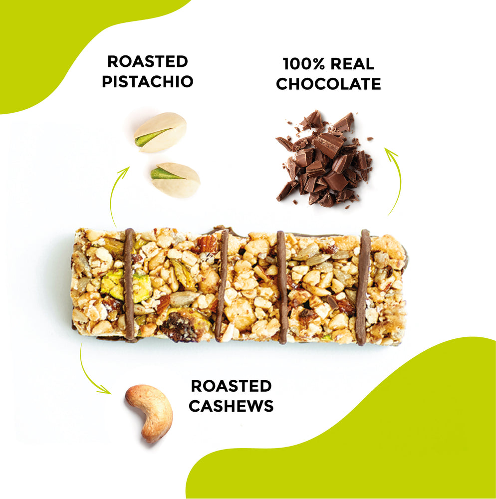 
                  
                    Load image into Gallery viewer, Keto Cashew, Pistachio &amp;amp; Milk Chocolate Bar 10 Pack
                  
                